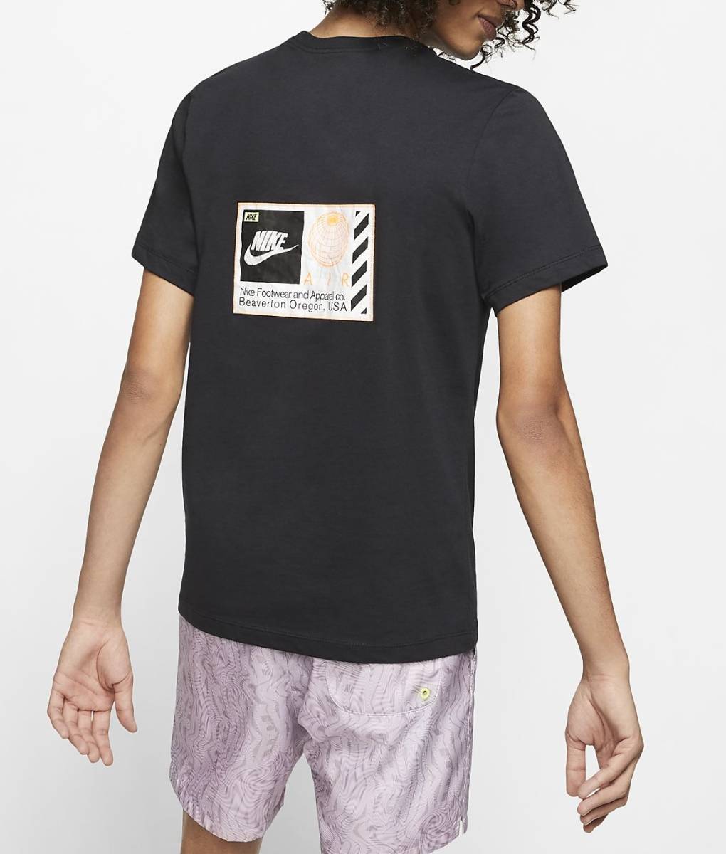 NIKE AIR Tシャツ ブラック イエロー S ナイキ スポーツウェア エア ロゴ 半袖 黒 地球 オレゴン CT6541-010拍卖