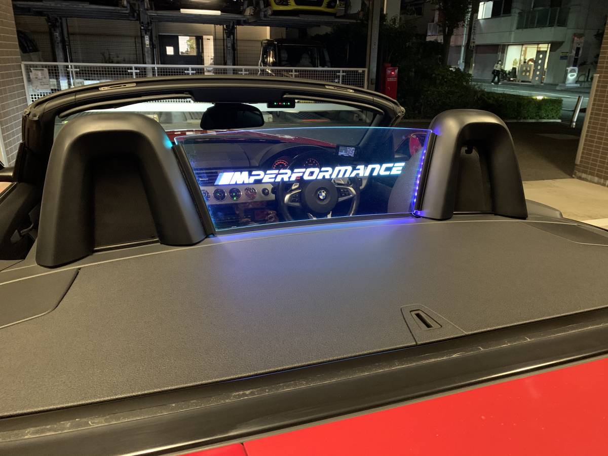 Valkyrie style BMW Z4 E89 専用 ウィンドディフレクター Mperformance文字 LEDホワイト::::::拍卖