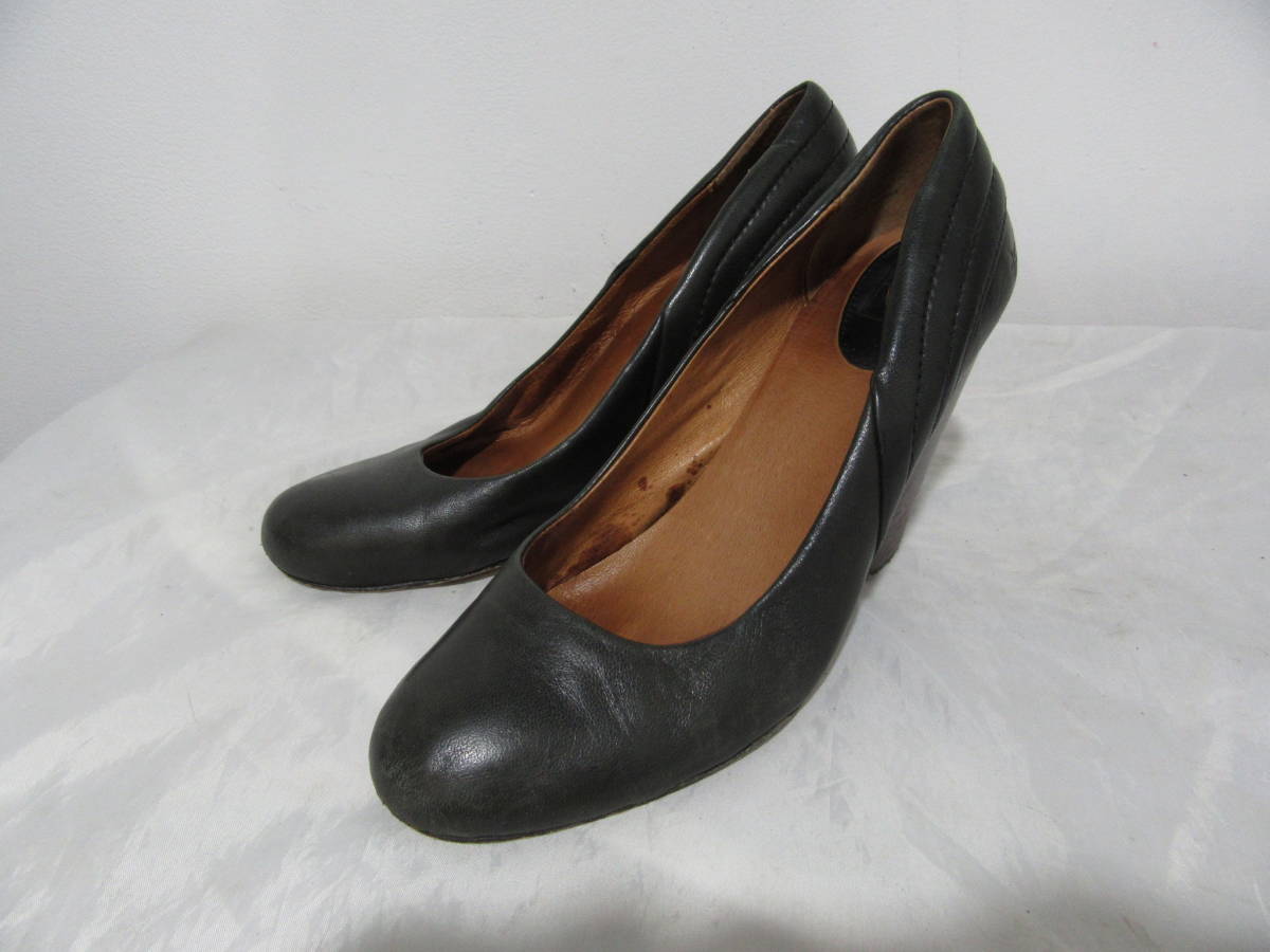 ☆送料無料☆FRYE☆フライ☆ヒールレザーパンプス☆ウェッジソール☆キルティング☆US6.5☆23.5cm~24.0cm☆J20拍卖