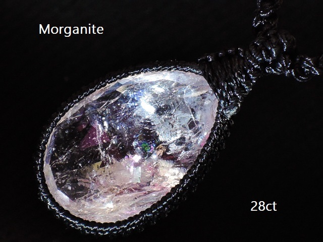 ★虹入り★モルガナイト・チェッカーカット★天然石非加熱ベリル★ネックレスペンダント★宝石アクアマリンルビーブルートパーズ他 kamesan拍卖