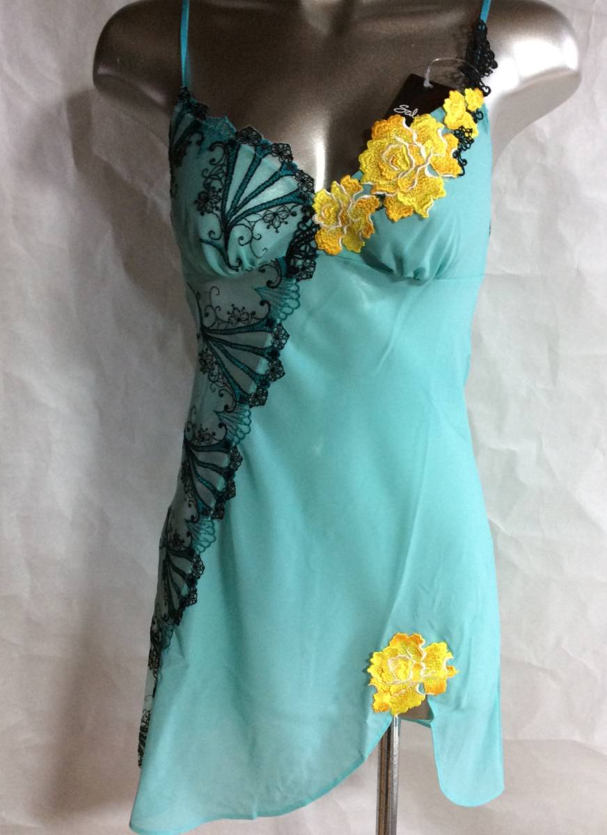 ワコール サルート カーニバル M サイズ TU ターコイズ スリップ 新品タグ付 STJ-242拍卖