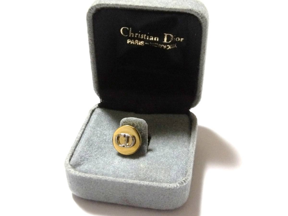 ヴィンテージ Christian Dior クリスチャンディオール ピンバッジ ピンブローチ VINTAGE Pin badge Pin brooch Titac pin拍卖