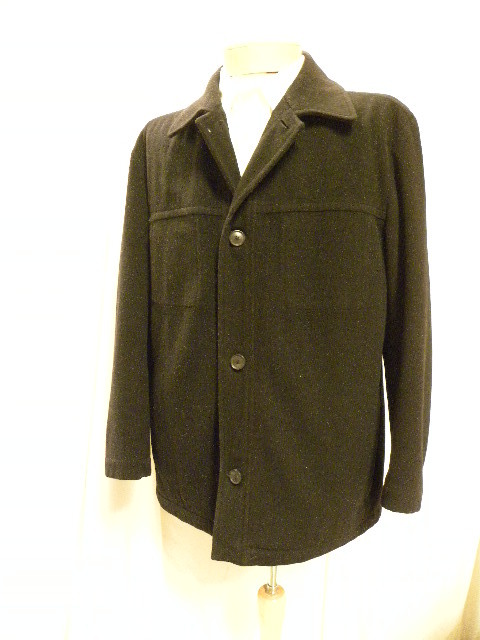 |o_o|Hugo Bossボス(2n)ジャケット170-175cmカシミヤ混黒拍卖