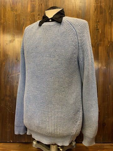 J006 メンズ セーター ざっくり ♪ GREEN LABEL RELAXING UNITED ARROWS ユナイテッドアローズ 長袖 ブルー / M拍卖