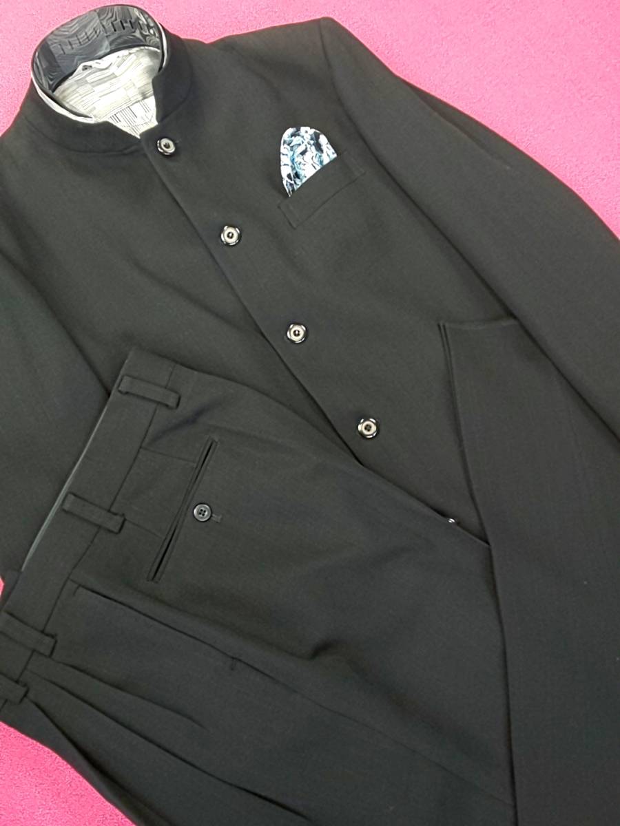 新品 SALE!! 特別価格 送料無料 Lorant マオカラースーツ スリータック Lサイズ ゆったり パーティー 結婚式 ステージ衣装 日本製 4870 拍卖