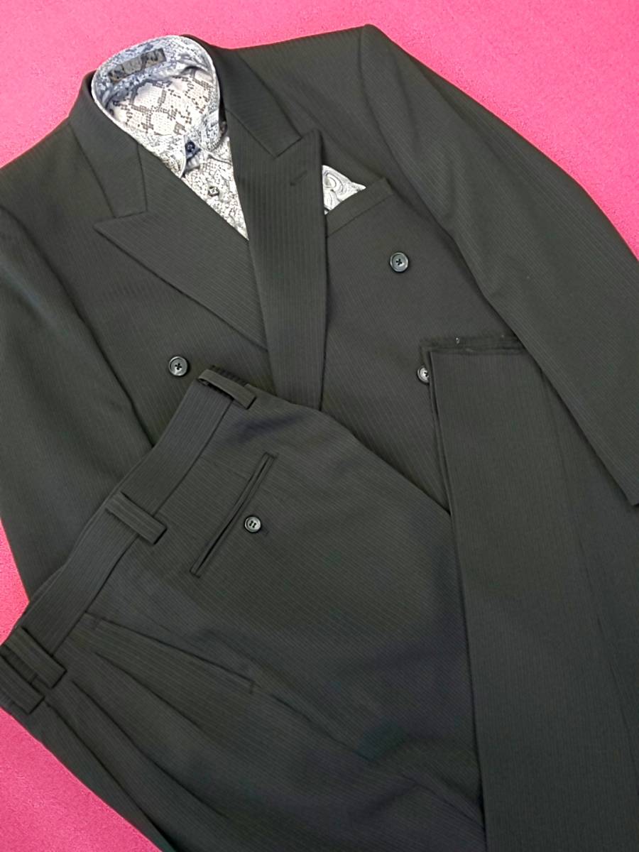 新品 SALE!! 特別価格!! 送料無料 l'garage Wスーツ スリータック Lサイズ ゆったり パーティー 結婚式 ステージ衣装 34506-2 拍卖