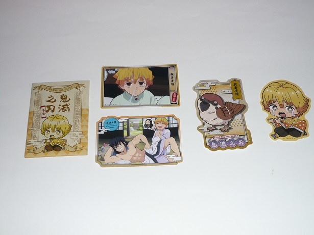 鬼滅の刃 カードダス ダイカットステッカー2 我妻善逸拍卖