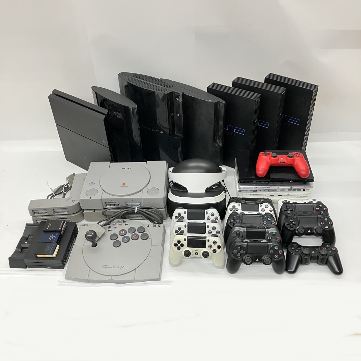 〇〇【1円スタート】 SONY ソニー playstation PS1 PS2 PS3 PS4 本体 リモコン アクセサリー ジャンク品 全体的に状態が悪い拍卖