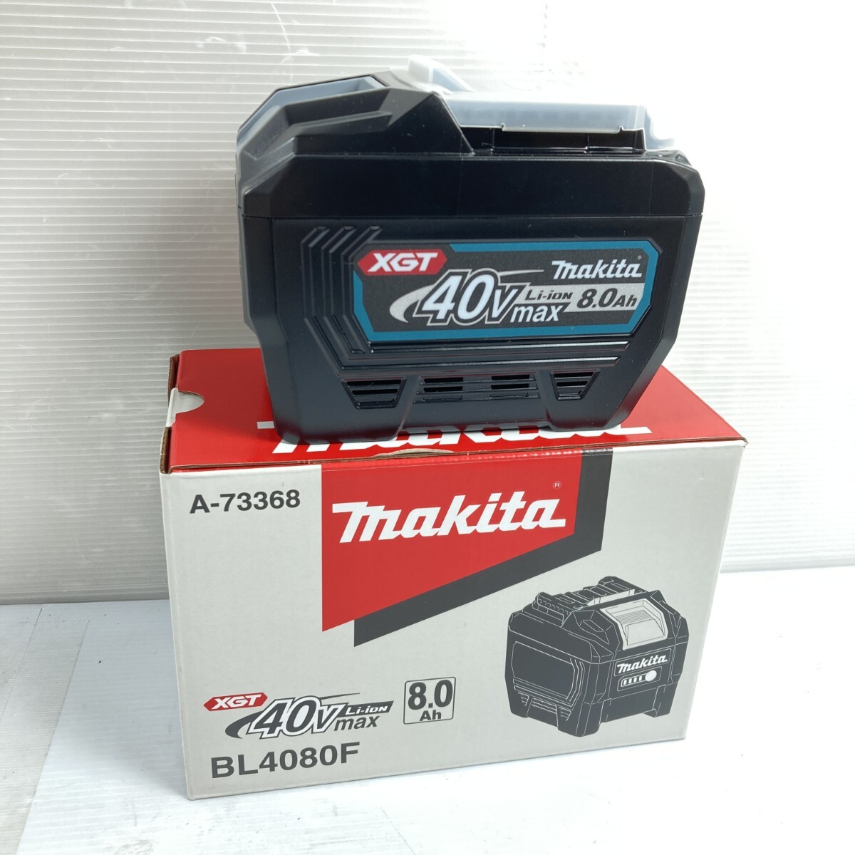 ** MAKITA マキタ 40Vmax/8.0Ah リチウムイオンバッテリ 高出力仕様 ※PSEマークあり (2) BL4080F 未使用に近い拍卖