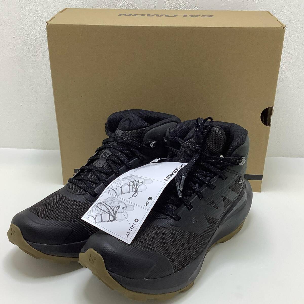 ▲▲【1円スタート】 SALOMON サロモン 1スタ 25.5cm ELIXIR TOUR MID WP ブラック L47577800 新品、未使用拍卖