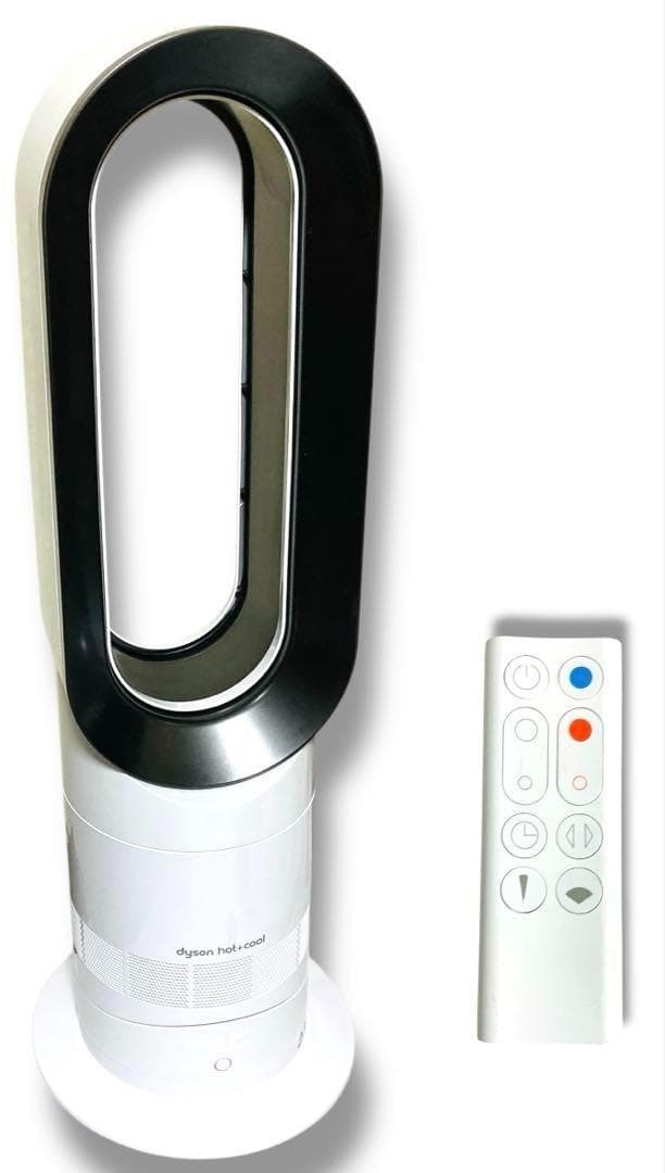 美品 動作品 Dyson AM09 2020 ダイソン Hot Cool ホット クール ヒータ HOT Cool 羽なし 扇風 純正 リモコン ホワイト 白拍卖