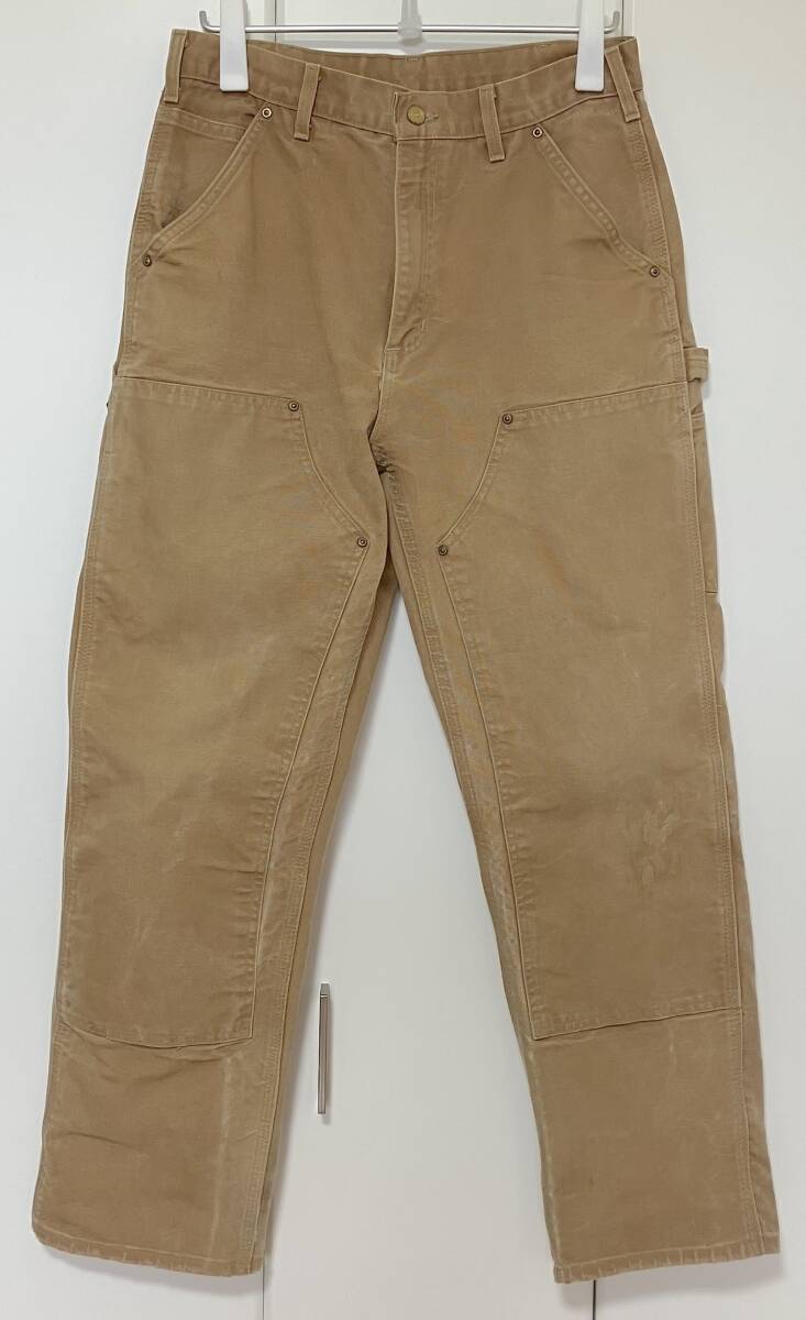 【W32】Carhartt カーハート ダブルニー ペインターパンツ ブラウン 2007年 メキシコ製 拍卖