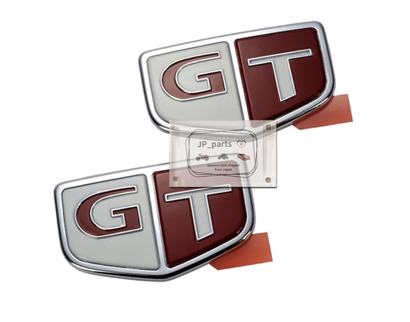 日産 NISSAN 純正 新品 スカイライン R33 GTS-T GT サイドエンブレム フェンダーエンブレム 左右セット 198拍卖