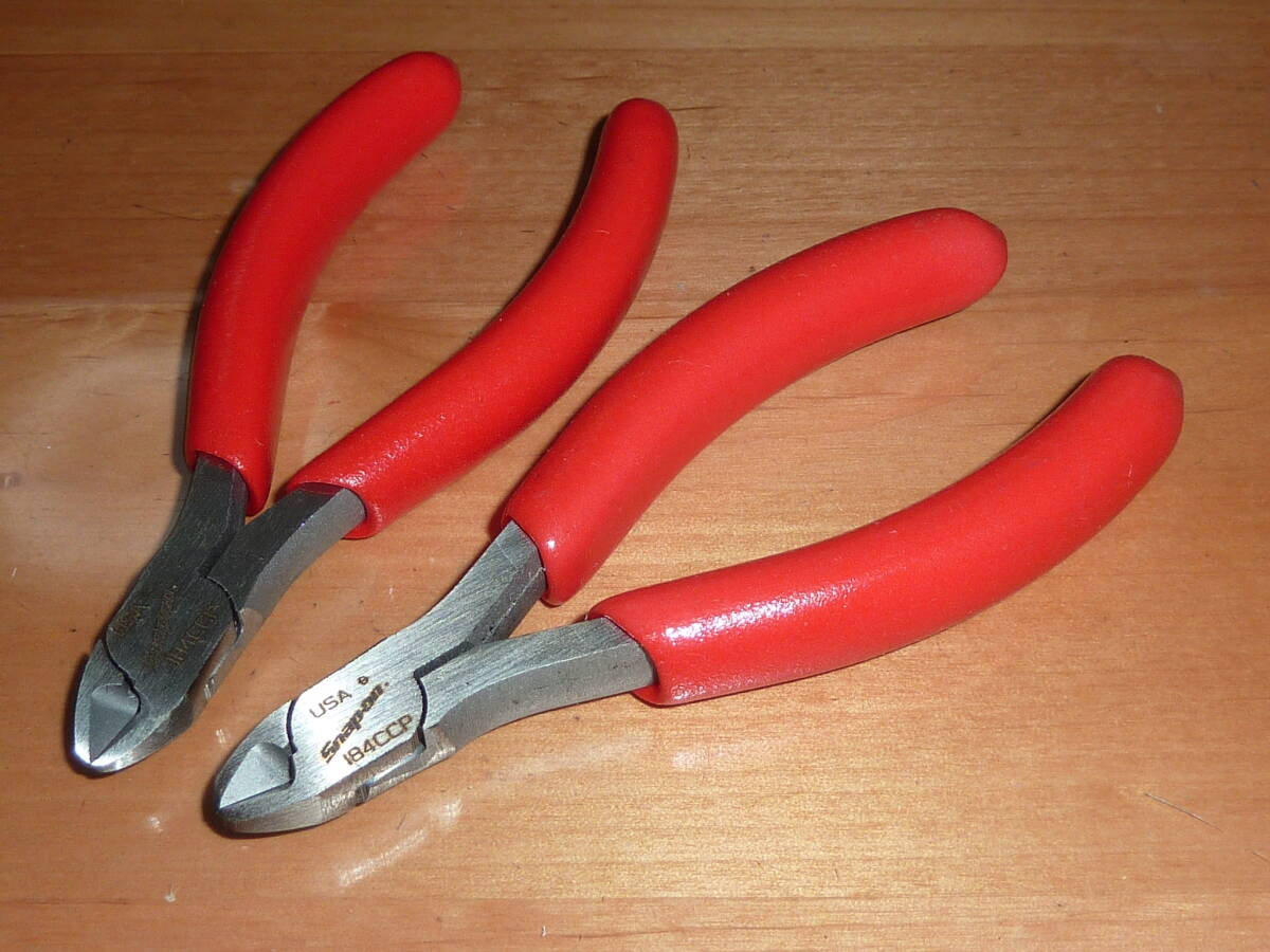 スナップオン スタンダード ダイア ゴナル カッター ニッパー カッテイング 184CCP 2個セット USA Snap-on 184ccp 即決拍卖