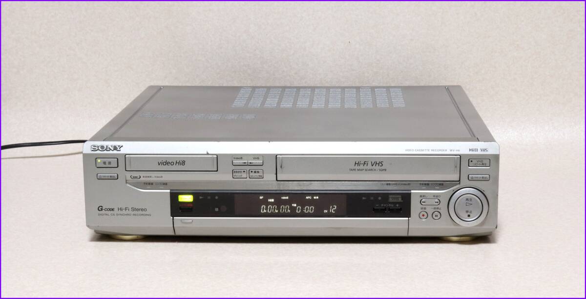 SONY Hi8/VHS Wデッキ 【 WV-H6 】 CD版説保証付完動品拍卖