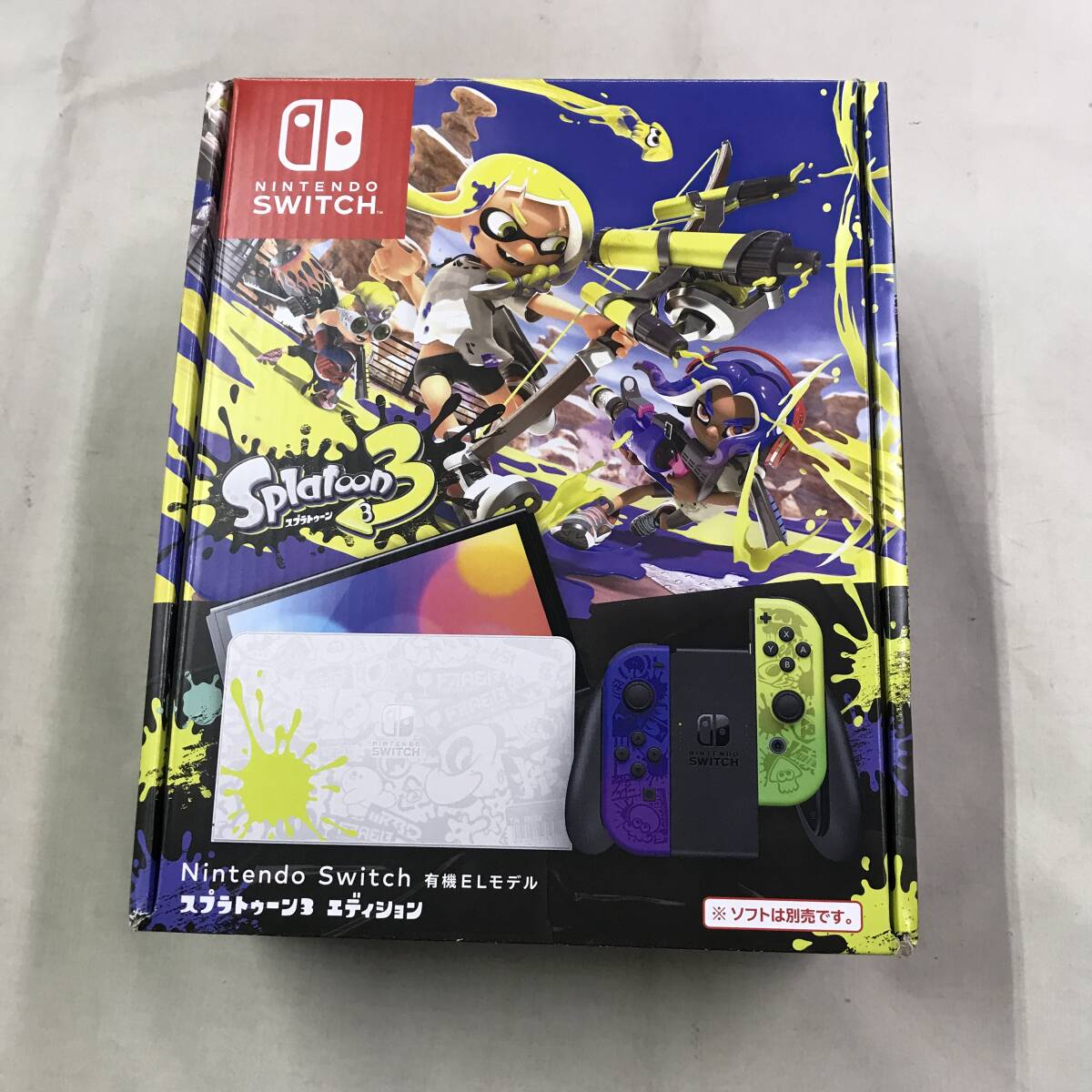 gn531 送料無料!動作品 ニンテンドー Nintendo Switch 本体 スプラトゥーン3 エディション 有機ELモデル拍卖