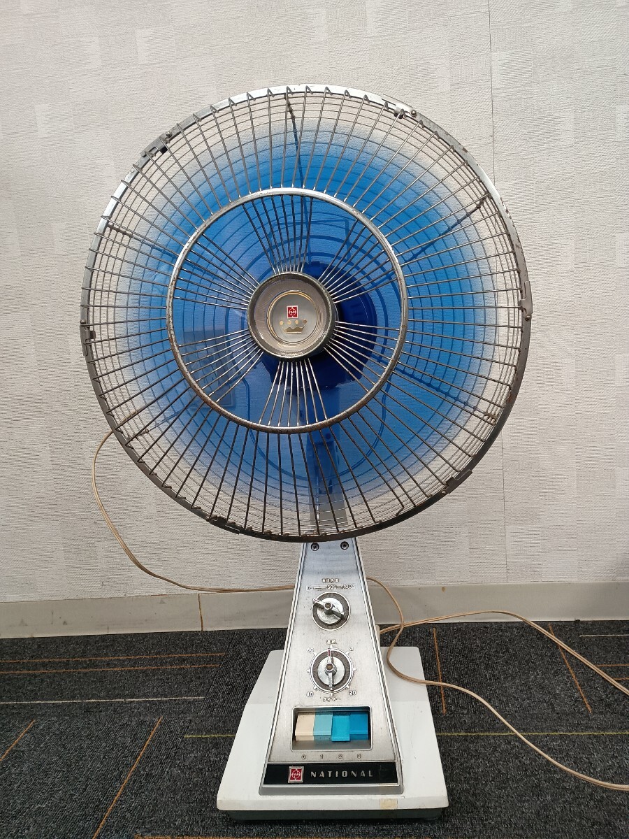 National ナショナル レトロ扇風機 昭和レトロ 当時物 F-35EH 通電確認 機能確認拍卖