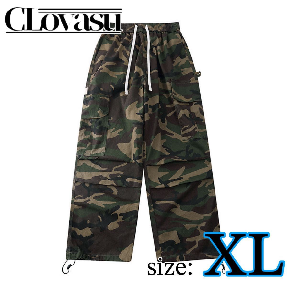 迷彩 カモフラ パンツ コスプレ 衣装 ダンス 韓国 ストリート系 メンズ レディース ミリタリー 軍服風 ワイドシルエット拍卖