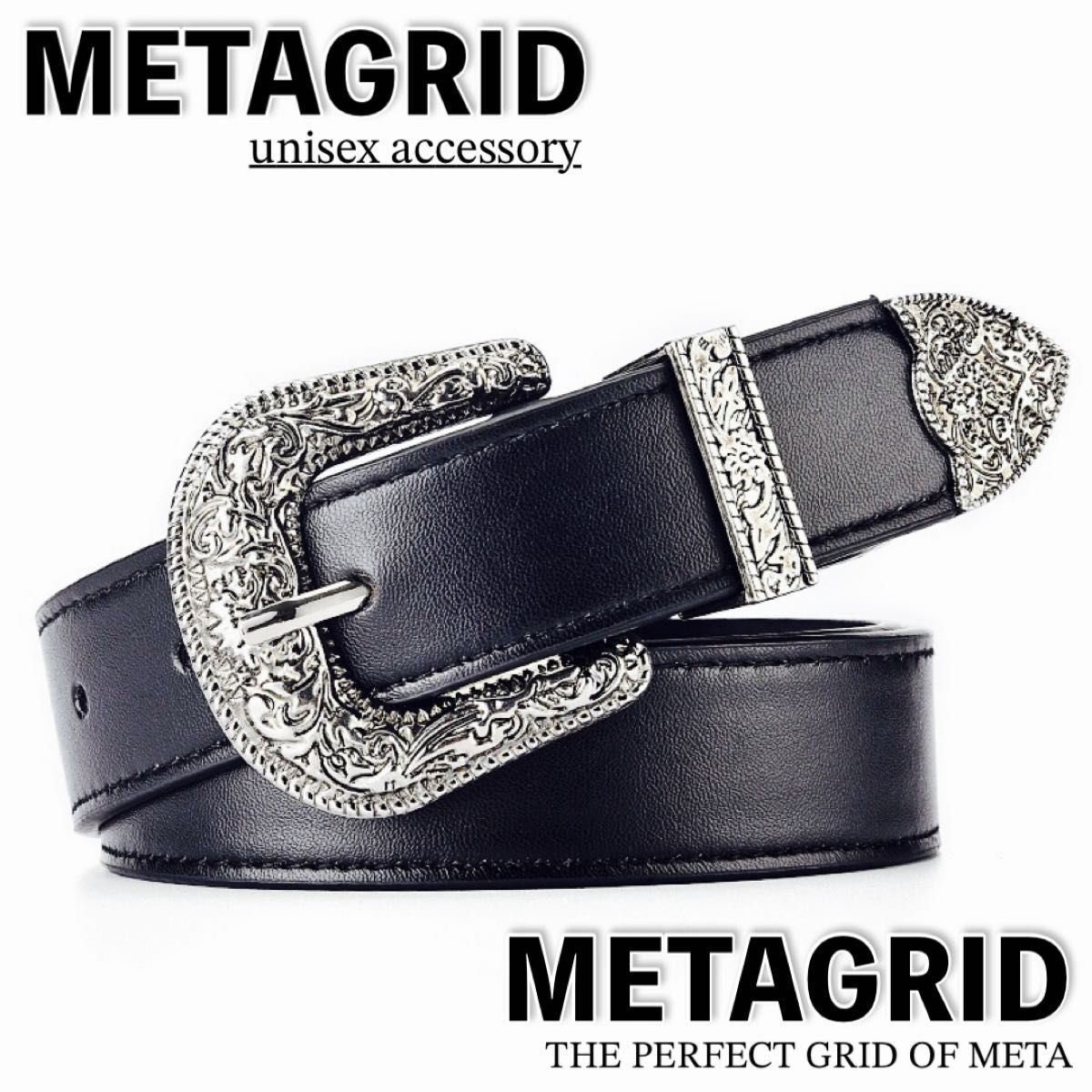 ウエスタンベルト レザー シルバー 黒 ビジネス ヴィンテージ アメカジ 古着 アンティーク グランジ デニム Y2K ナロー拍卖
