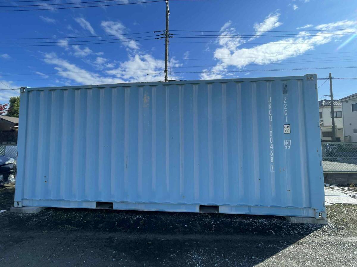 中古コンテナ・引取限定(現物確認可能)埼玉県春日部市 20FTコンテナ(現物確認可能)20フィートコンテナ 青い 物置 工具入れ 物入れ 拍卖