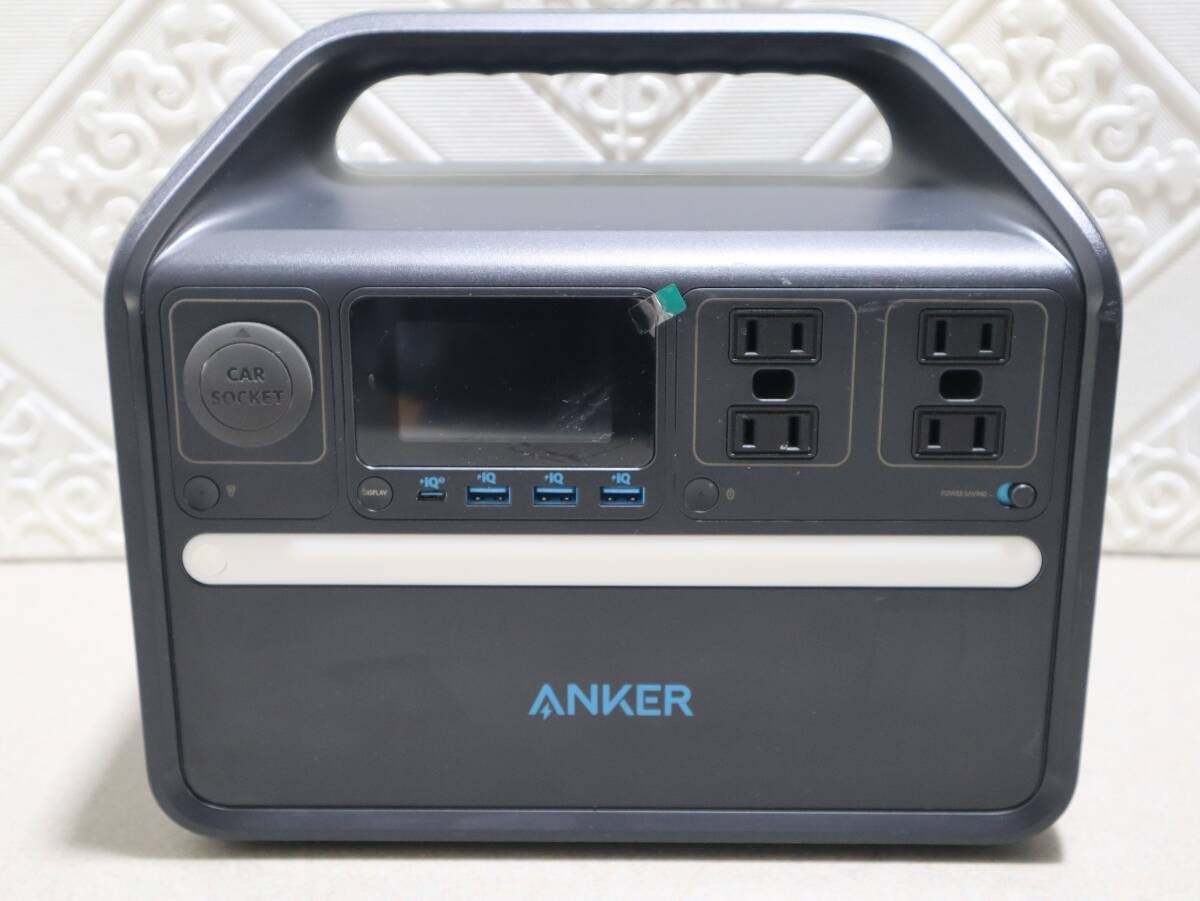 A0846 P Anker 535 PowerHouse A1751 ポータブル電源 512Wh 500W 純正弦波 PD60W ソーラー充電 防災 キャンプ 車中泊 中古品 本体のみ拍卖