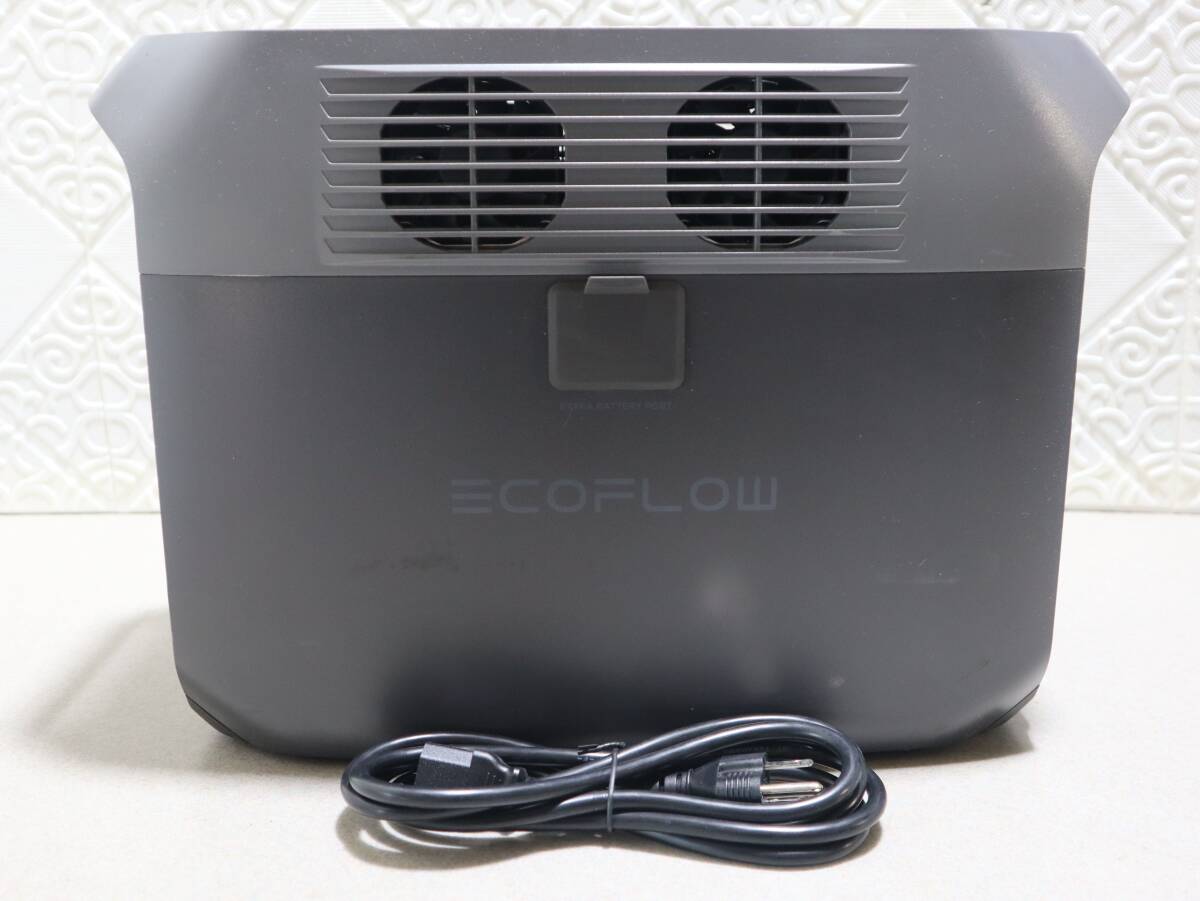 A0848 P EcoFlow DELTA 3 1500 ポータブル電源 1536Wh 1500W 純正弦波 急速充電 ソーラー対応 AC6口 防災 キャンプ 車中泊 中古 ケーブル付拍卖