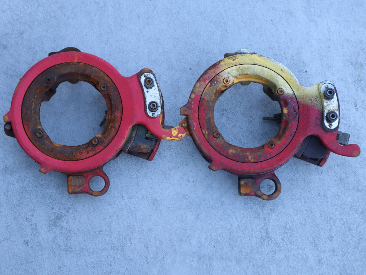 N3761 P 2個セット REX レッキス ダイヘッド 部品 ブレーキキャリパー ハウジング 8M20 / 6803 赤塗装 鋳鉄製 中古品 現状渡し拍卖