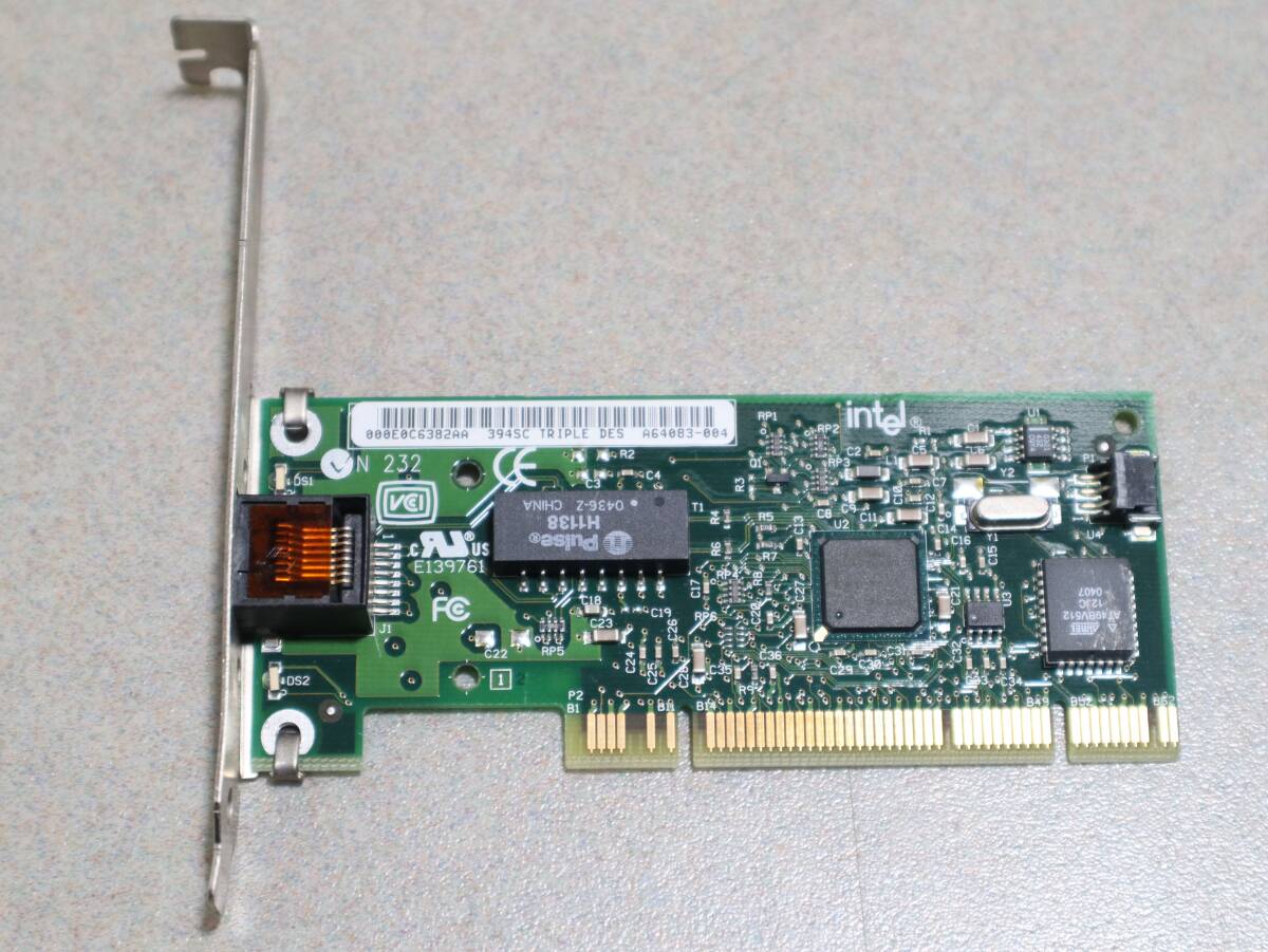A1038 & Intel LAN CARD 749006-002 CN-08G779 PCIネットワークカード Solectron製 100/1000Mbps 対応 動作確認済み拍卖