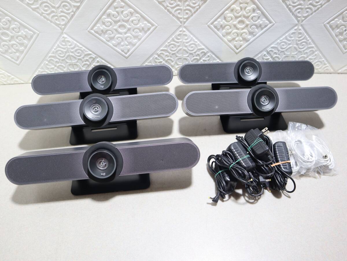 A1071(1) & 5個セット ロジクール MeetUp V-R0007 ビデオ会議カメラ スピーカーフォン一体型 Webカメラ 中古品拍卖