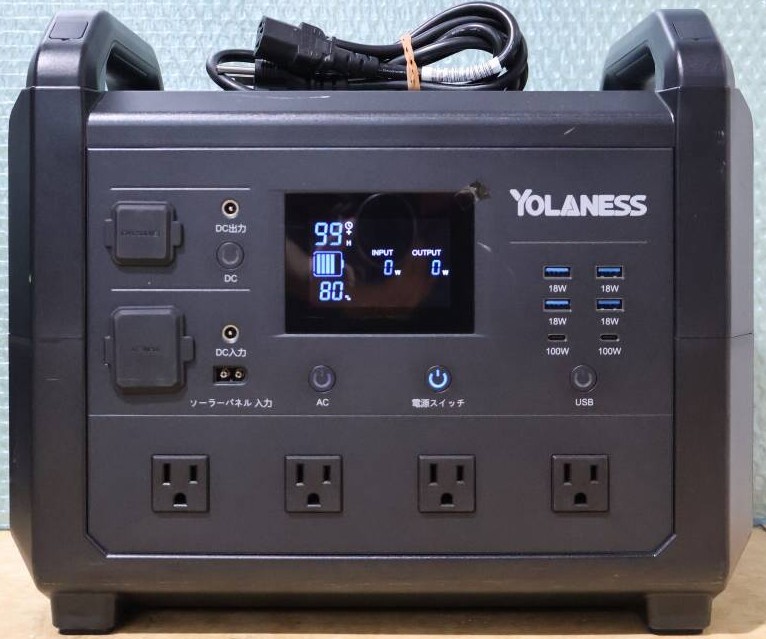 G8540 L YOLANESS ポータブル電源 TB1600 /1536Wh ACアウトポートが故障しております。拍卖