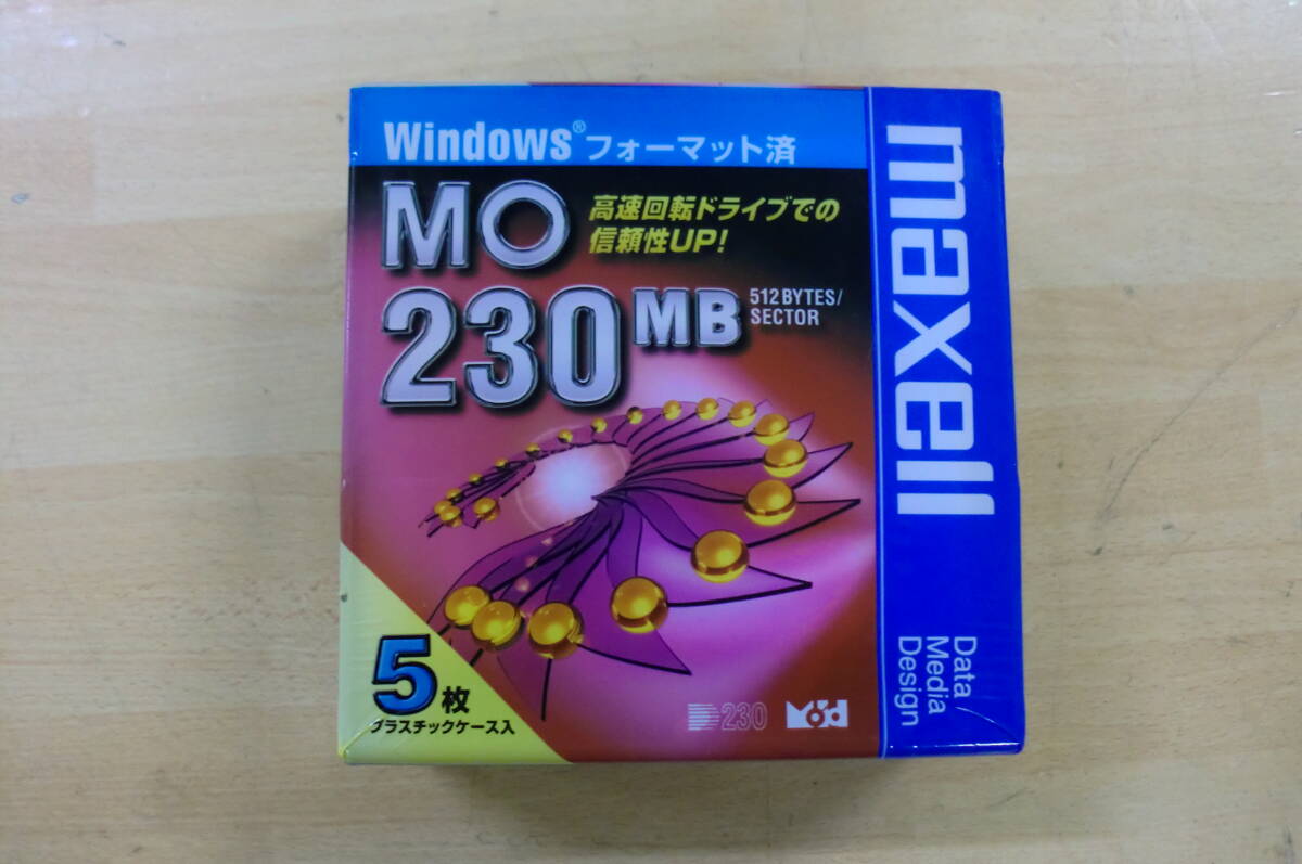 マクセル・MOディスク 230MB 5枚入 Windows用 プラケース入未開封品拍卖