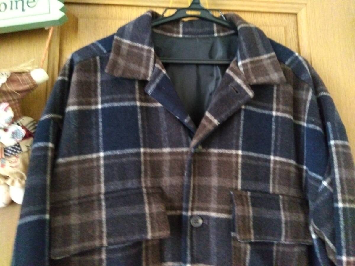 ☆アーバンリサーチ ウール コート M チェック メンズ拍卖