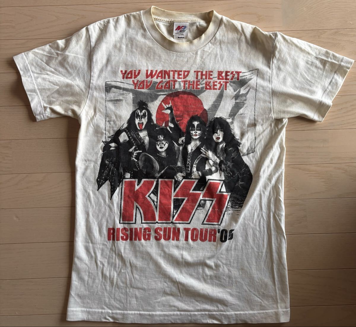 【激レア・正規品】KISS 2006年 来日公演 Tシャツ Mサイズ ライジングサンツアー ヴィンテージ、古着 KISS 2006 RISING SUN TOUR Tシャツ拍卖