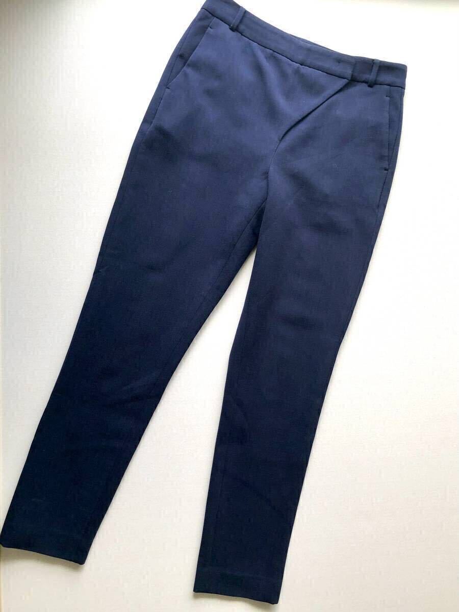 定¥3.5万【2回着用】Calvin Klein/カルバンクライン フロントデザインテーパードパンツ カラー:ネイビー サイズ38拍卖