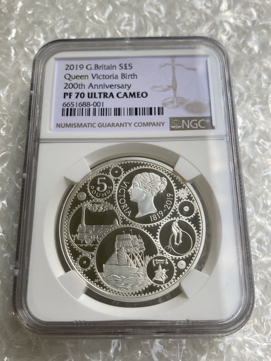 最高鑑定・NGC鑑定PF70 ロイヤルミント 2019年 ヴィクトリア女王 生誕200周年記念銀貨 シルバー プルーフコイン イギリス 英国拍卖
