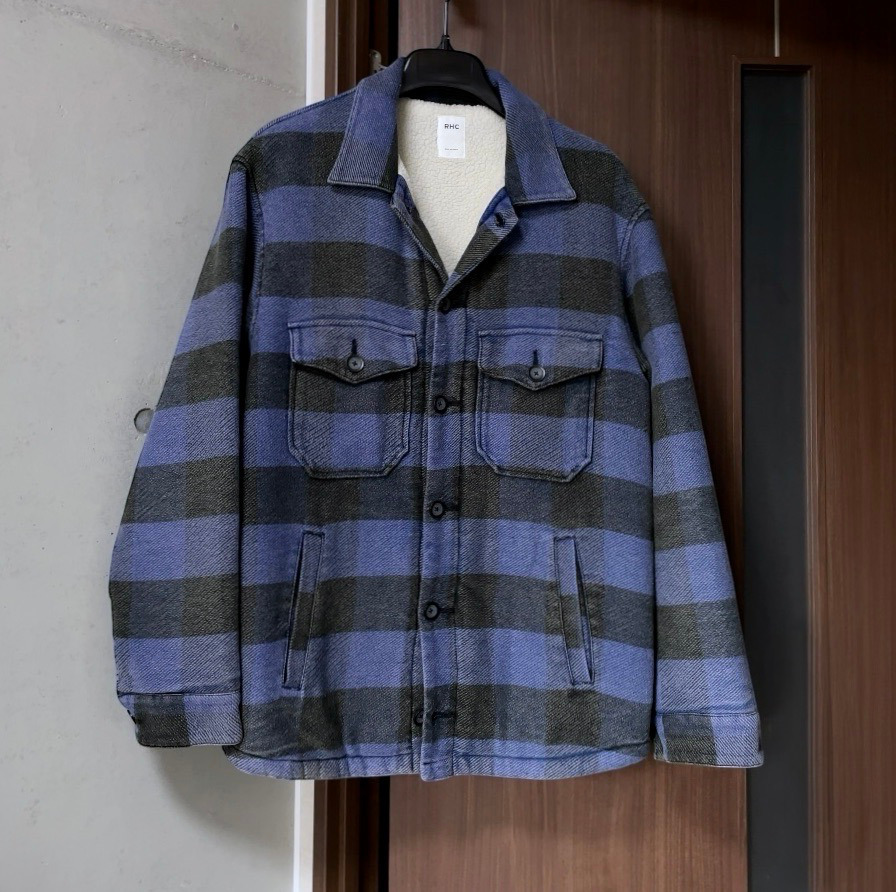 【定価51,700円】ロンハーマン RHC 裏ボア バッファローチェック柄 CPO シャツジャケット M 人気色 RonHerman California拍卖
