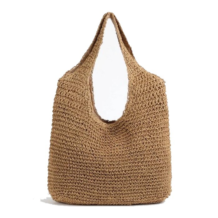 レディース トートバッグ かごバッグ ハンドバッグ 新春セール 新作 プレゼント 2025 クリスマス 軽い (イエローオーカー)拍卖