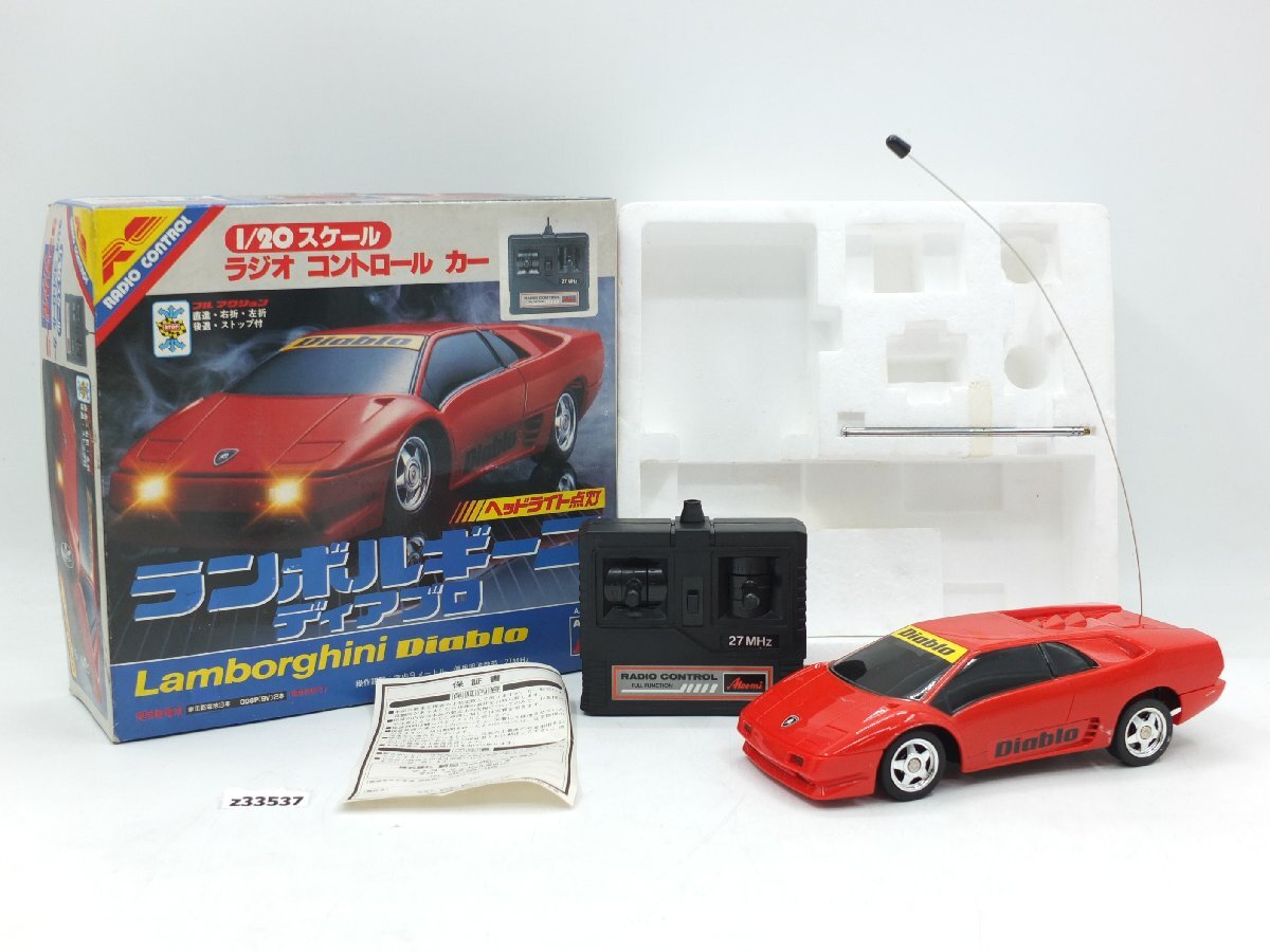 【z33537】Asahi 1/20スケール ラジオコントロールカー ランボルギーニ ディアブロ 箱付き 動作確認済み 格安スタート拍卖