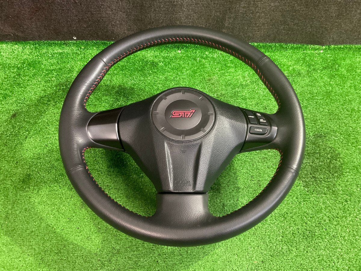 インプレッサ ワゴン WRX STI GRF 純正 STI ステアリングハンドル GRB GVB GVF拍卖