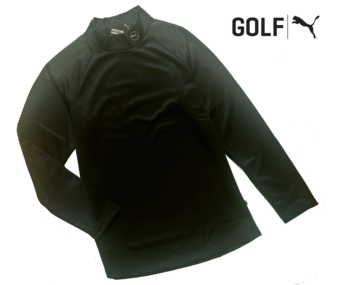 PUMA プーマ ゴルフ 裏グリットフリース BIG CAT ハイネック長袖 シャツ/メンズ/新品/XL拍卖