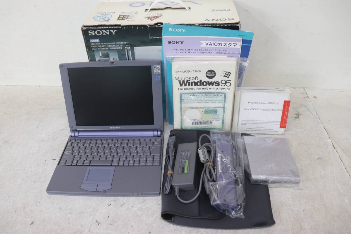SONY ソニー VAIO PCG-505X ノートパソコン 箱付き 付属品多数 ジャンク品拍卖