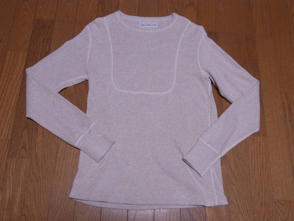 510-130/良品/THE REAL McCOY'S/リアルマッコイズ/NAVAL CLOTHING FACTORY/厚手/ヘビーウエイト/長袖Tシャツ/40/オートミール系拍卖
