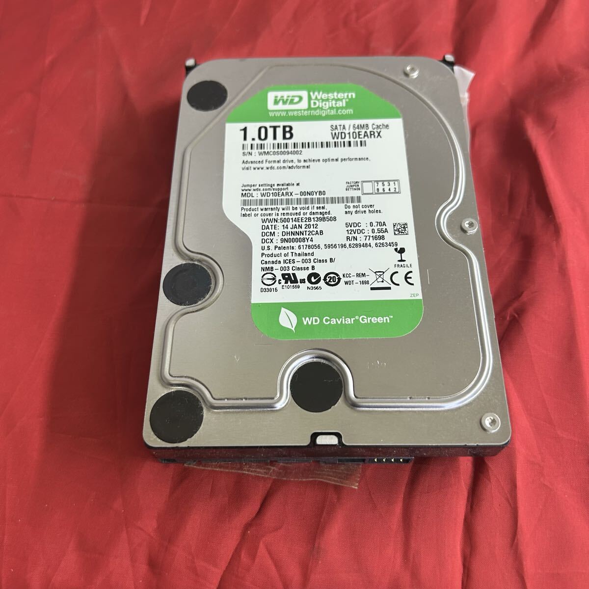 Western Digital カー グリーン WD10EAVS 1TB 3.5 SATA II デスクトップ ハード ドライブ とーわや 111809拍卖