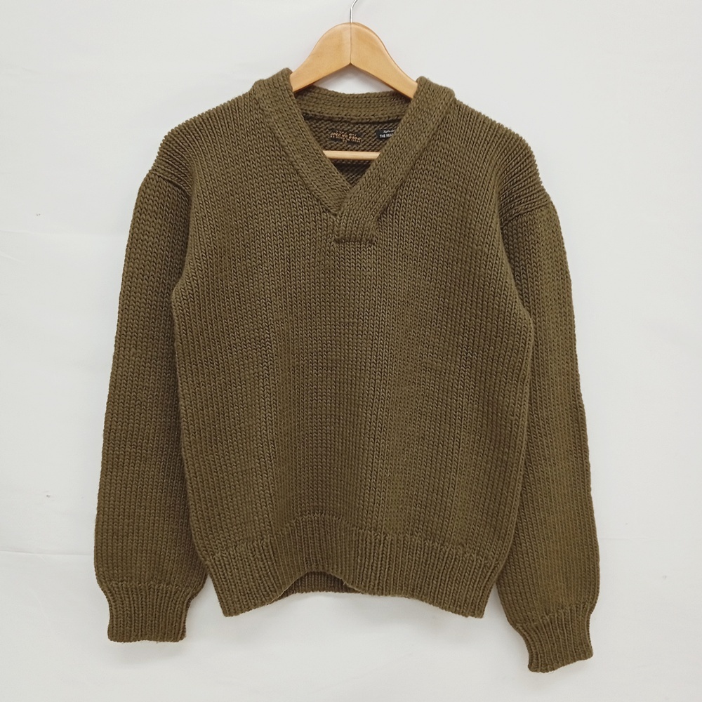 ●古5161 The REAL McCOY'S ザ・リアルマッコイズ A-1セーター カーキ サイズ38【67】拍卖