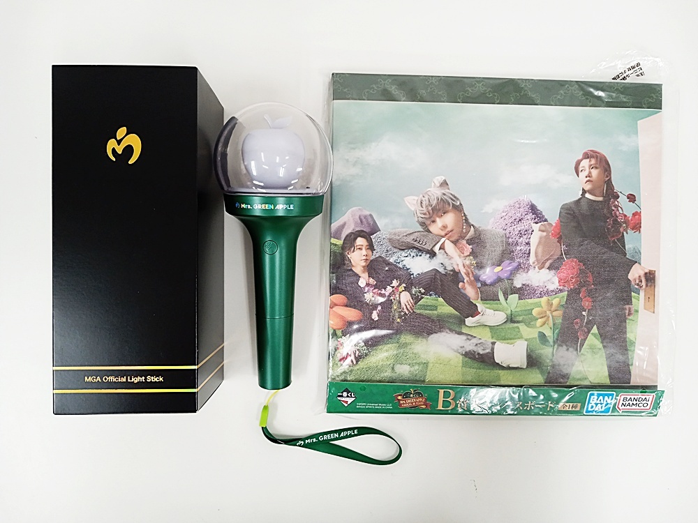 MA6-CD9-810☆ ミセスグリーンアップル オフィシャル ライトスティック + 一番くじ B賞 キャンバスボード 2点セット拍卖