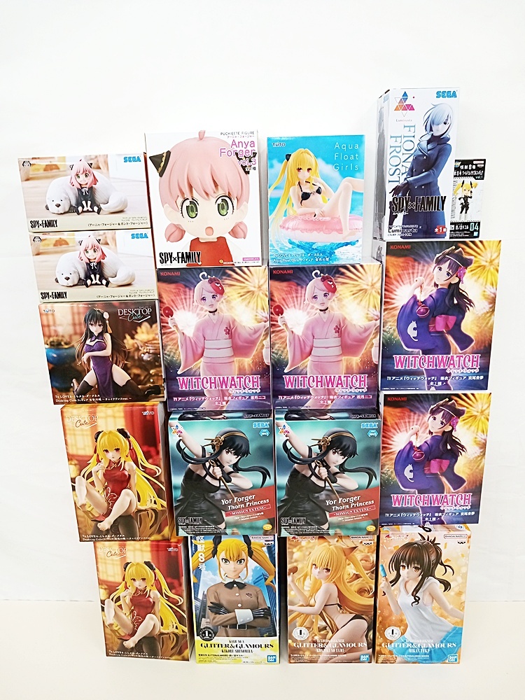 C3FM321-897☆ ToLOVEるダークネ ウィッチウォッチ 怪獣8号 SPYファミリー プライズ フィギュア まとめ売り 【ジャンク】拍卖