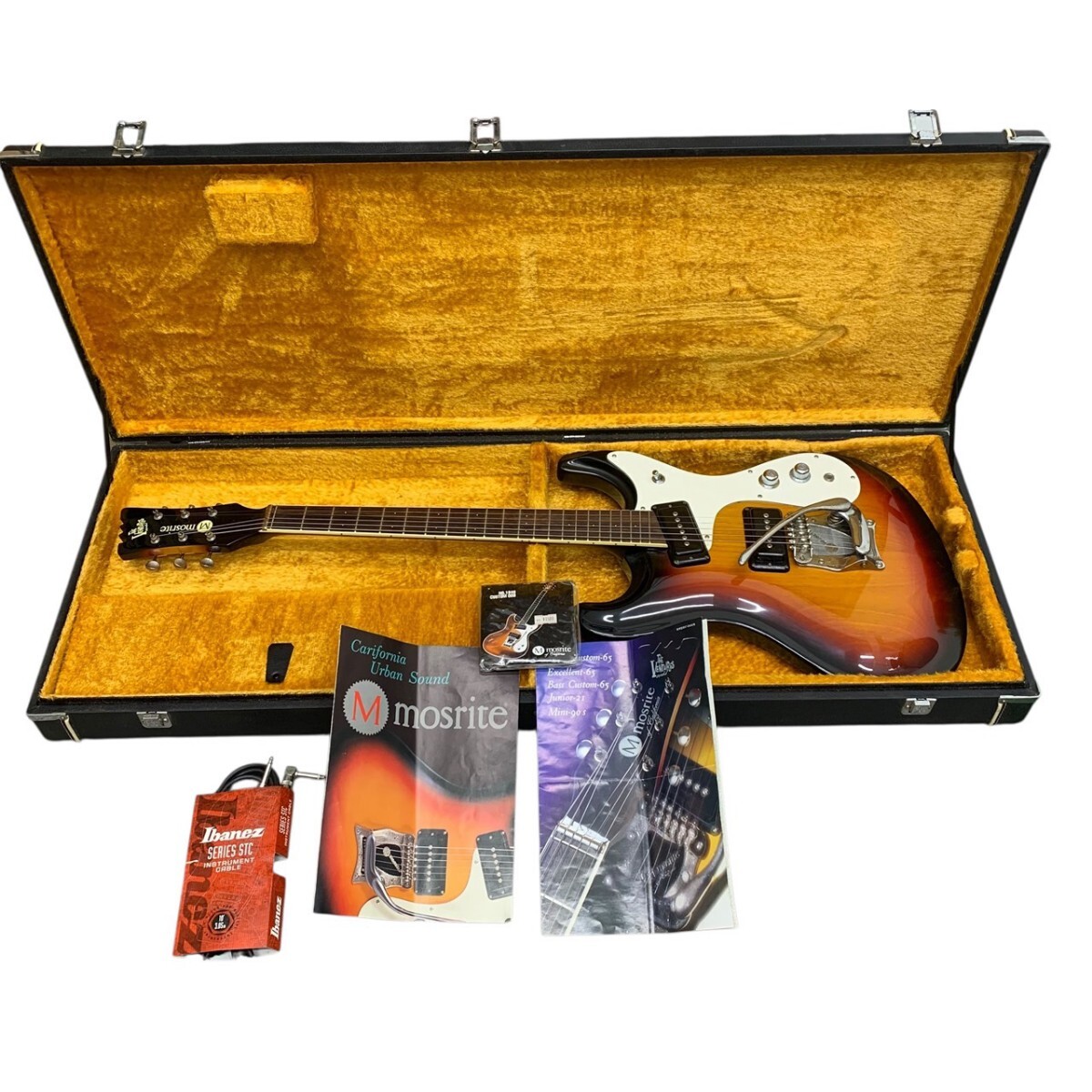 I15539 【1円スタート 】Mosrite モズライト エレキギター THE VENTURES MODEL ベンチャーズモデル ケース付き拍卖