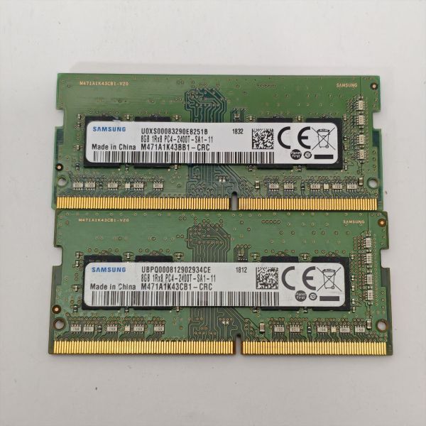 メモリ PC4-2400T 8GB x 2 合計16GB 動作保証2拍卖