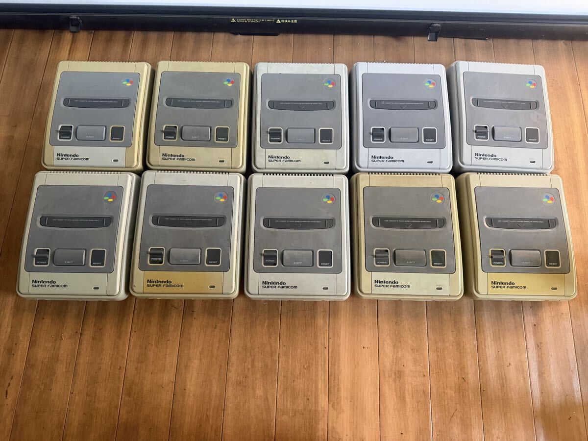 Nintendo 任天堂スーパーファミコン SFC10台/SHVC-001 未確認ジャンク品拍卖