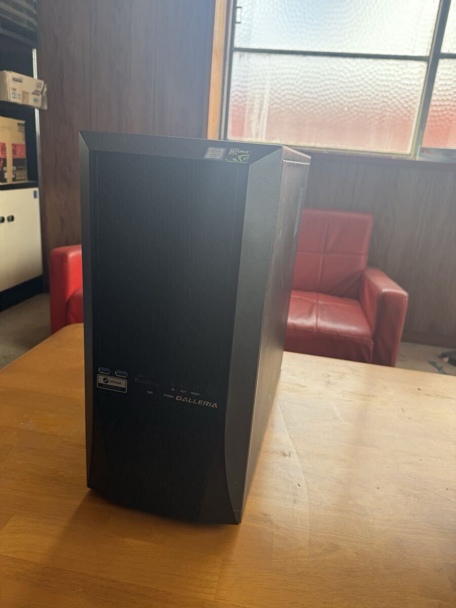 THIRDWAVE GALLERIA デスクトップ 16GB HDD 1TB SSD 512GB RTX1660SUPER Core i7 9700F 3.00GHz Win 11 現状品拍卖